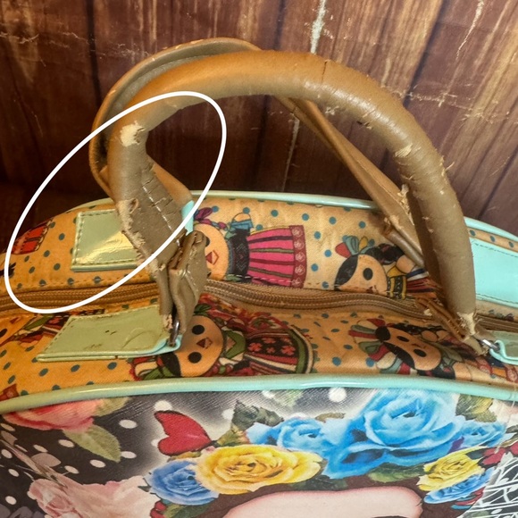 Women’s Handbag Frida Kahlo Style Made in Mexico Colorful Unique Design - Picture 11 of 13